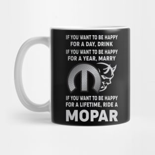 if you want to be happy for a day Mug